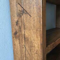 Rustic Reclaimed Bookcase - Chunky Pine Shelving Unit - Oak/Walnut Available - thumbnail 3