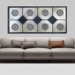 Original Multi Piece Abstract Oil Painting, Pearl Square Painting Modern Wall Art, Large On Canvas , Huge House Decor - thumbnail 2