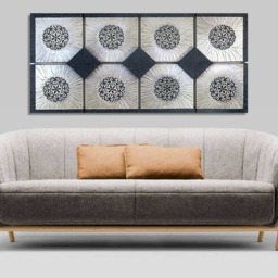 Original Multi Piece Abstract Oil Painting, Pearl Square Painting Modern Wall Art, Large On Canvas , Huge House Decor - thumbnail 3