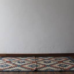 Handmade Wool Jute Dhurrie Rug Indian Chic Kilim - 4 X 6 Ft - thumbnail 4