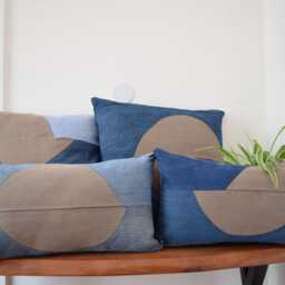 Denim Pillow Cover 12x 21'' - thumbnail 4