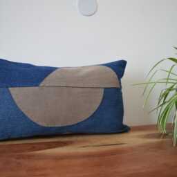 Denim Pillow Cover 12x 21'' - thumbnail 2