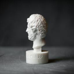 Marble Bust Of Marcus Aurelius Carved Marble Statue Figurine Artist Sculpture - thumbnail 2
