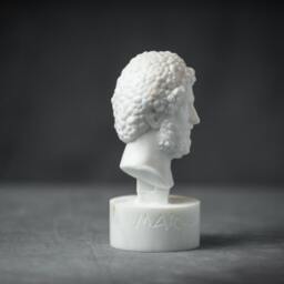 Marble Bust Of Marcus Aurelius Carved Marble Statue Figurine Artist Sculpture - thumbnail 4