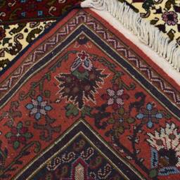 5x7Ft Medallion Design Handmade Afghan Wool Rug - Black Beige Soft - thumbnail 4
