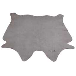 Extra Large Black & White Cowhide Rug Hair-On Leather Accent - 65x62 Inches - thumbnail 4