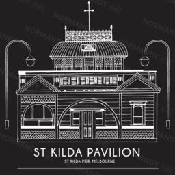 st Kilda, Melbourne Print - A4 Kilda Pavilion Pier Building Print, Print, Australia Melbourne, Victoria, Architectural - thumbnail 2