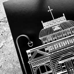 st Kilda, Melbourne Print - A4 Kilda Pavilion Pier Building Print, Print, Australia Melbourne, Victoria, Architectural - thumbnail 3