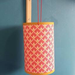 Lamp Light Pattern Art Deco Red Peacock - thumbnail 4