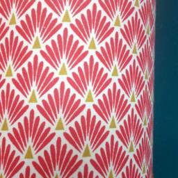 Lamp Light Pattern Art Deco Red Peacock - thumbnail 2