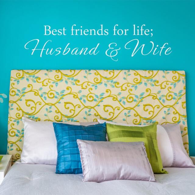 Best Friends For Life - Bedroom Wall Decal, Romantic Vinyl Art, Love Quotes 140 - image 1