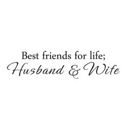 Best Friends For Life - Bedroom Wall Decal, Romantic Vinyl Art, Love Quotes 140 - thumbnail 3