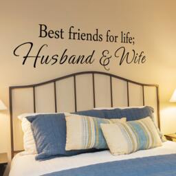 Best Friends For Life - Bedroom Wall Decal, Romantic Vinyl Art, Love Quotes 140 - thumbnail 2