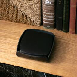 Full-Grain Leather Coaster Set With Valet Tray, Housewarming Gift - thumbnail 4