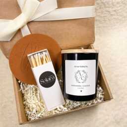 Personalised Wedding Candle Gift For Couple - Bride & Groom Keepsake, Mr Mrs With Name & Date, Favours, Day D??cor - thumbnail 4