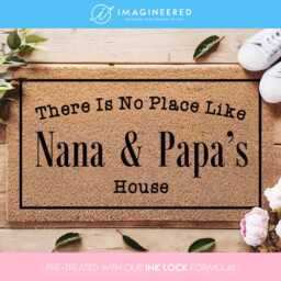 There's No Place Like Nana & Papa's House - Grandparents Welcome Door Mat Gift Grandparent Custom Coir Home Decor - thumbnail 1