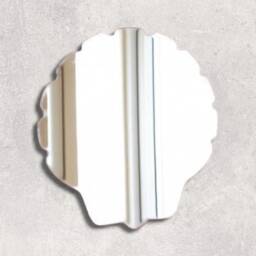 Shell Acrylic Mirror Wall Art Engraved Options - thumbnail 2