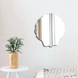 Shell Acrylic Mirror Wall Art Engraved Options - thumbnail 3