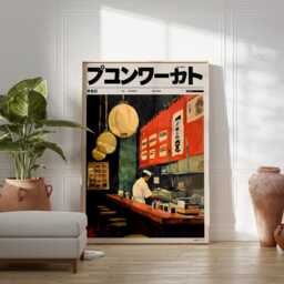 Japanese Sushi Bar Poster, Print, Food Art, Wall Kitchen Decor, Home Decor - thumbnail 3