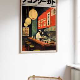 Japanese Sushi Bar Poster, Print, Food Art, Wall Kitchen Decor, Home Decor - thumbnail 2