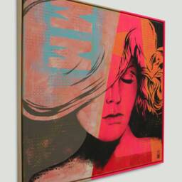 "Pop Art Painting - Luxury Print On Canvas Custom Frame Ready To Hang 31, 5""x31, 5" - thumbnail 3