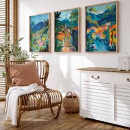 Set Of 3 Medellin Posters, Colombia Prints, Wall Art Set, City Poster Decor - thumbnail 3