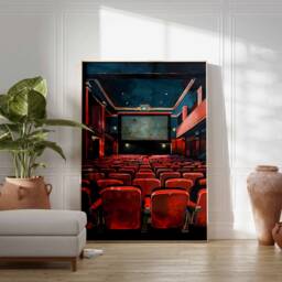 Vintage Movie Theatre Poster, Retro Cinema Art, Classic Film Wall Decor, Print, Nostalgic Poster - thumbnail 2