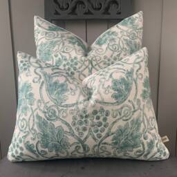 William Morris Grapevine Sage Fabric Vintage Designer Cushion Pillow Cover - thumbnail 1