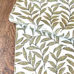 1755. Rasika Willow Leaves Cotton/Linen Cushion Cover, Various Sizes - thumbnail 3