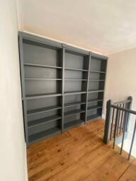 The Cambridge Handcrafted Bookcase Library Booknook Storage Cabinet Deposit Available - thumbnail 1