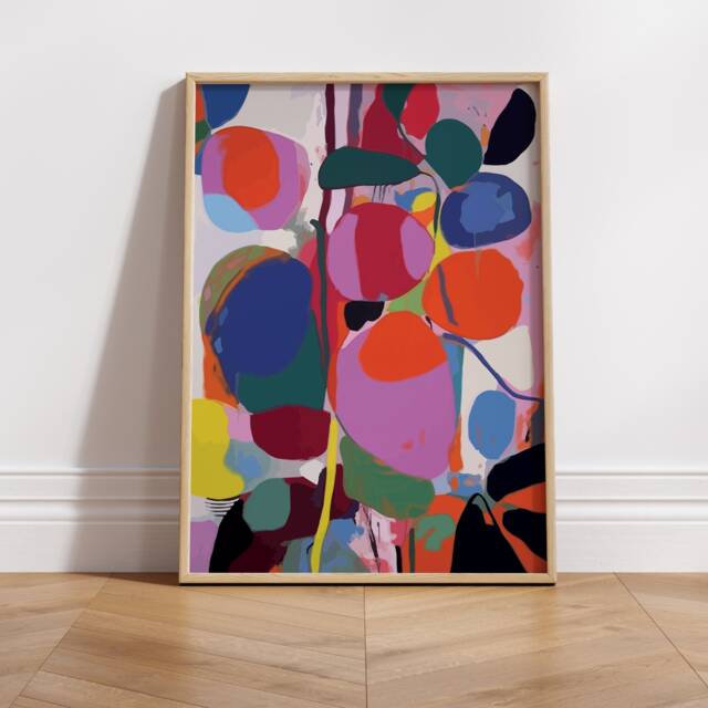 Dreamscape Abstract Art Print - Contemporary Impressionist Painting, Unique New Home Gift - image 1