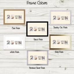 25Th Photo Frame Anniversary Silver Wedding Special Gift Cut Num-880D By Photos in A Word - thumbnail 2