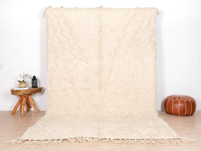 Authentic Moroccan Rug, Beni Ourain Rug 7x10 Ft - image 1