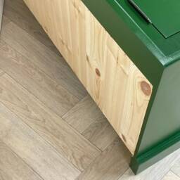 3Ft Wide Handmade Backless Storage Bench Solid Wood Hall Seat, Custom Color - thumbnail 3