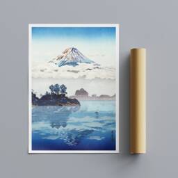 Mount Fuji Japanese Landscape Art - Lake Kawaguchi Canvas Print - thumbnail 3