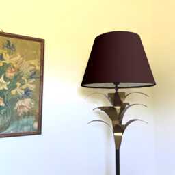 Coffee Brown Cotton Empire Lampshade, Coolie Ceiling Light Shade - thumbnail 1