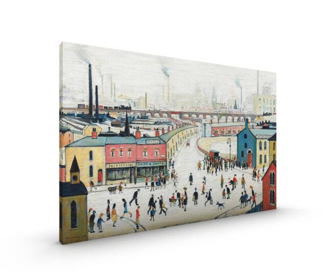 Industrial Landscape Stockport Lowry Canvas Or Poster Print Glossy in Various Sizes - image 1