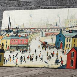 Industrial Landscape Stockport Lowry Canvas Or Poster Print Glossy in Various Sizes - thumbnail 2