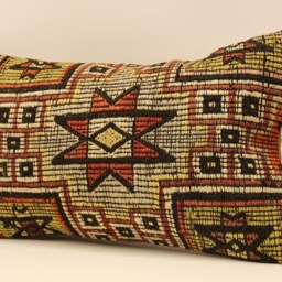 Anatolian Kilim Pillow, Striped Handwoven Sofa Pillow, 12x20 Decorative Cushion Cover Throw Pillow Koef-411 - thumbnail 3