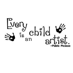 Masterpieces Wall Decal Every Child Is An Artist Playroom Art Display Decor - 153 - thumbnail 3