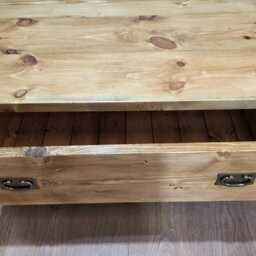 Hand Made Coffee Table With Storage & 4 - thumbnail 3