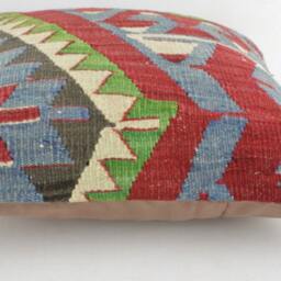 Kilim Pillow K20 16x16Inc, Kilim Cover, Home Decor, Decorative Throw - thumbnail 3