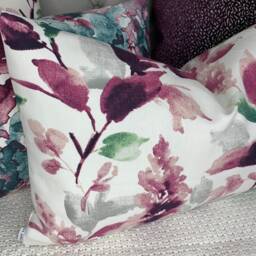 Leaf Purple Cushion Cover Pillow Floral Purple Modern Home Decor For Chair Sofa Bed Designer Country - thumbnail 3