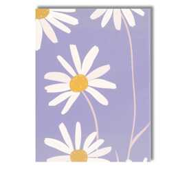 Large White Daisy Bloom Lavender Background Botanical Art Canvas Wall Print Decor Picture Ready To Hang - thumbnail 1
