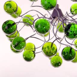 Green Ceiling Light, Pendant Light With Transparent Bubbles, For Girls Or Boy Bedroom - thumbnail 4