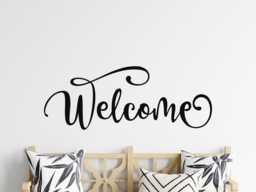 Welcome Wall Decal - Sticker - Vinyl Art - Door Sticker - thumbnail 1