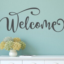 Welcome Wall Decal - Sticker - Vinyl Art - Door Sticker - thumbnail 2