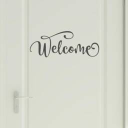 Welcome Wall Decal - Sticker - Vinyl Art - Door Sticker - thumbnail 3