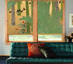 Swallows Travelling To The East Asian Art Custom Made Printed Window - Vnt312 Roller Blind Regular Or Blackout Shade, Chain Cordless - thumbnail 1