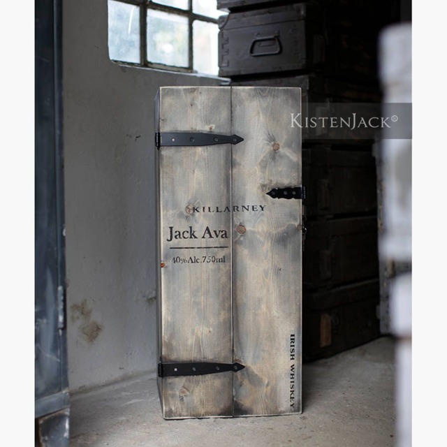 "Cabinet Home Bar Wooden Box Cargo Chest ""Jack Ava" - image 1